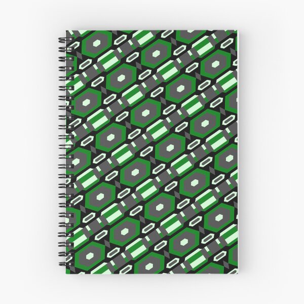 Item preview, Green Multicolor Line Stripes Hexagons & Diamonds Coherent Drafts designed and sold by Alchemy-A-La-G.
