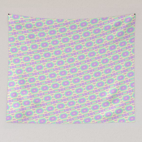 Item preview, Happy Multicolor Line Stripes Hexagons & Diamonds Coherent Drafts designed and sold by Alchemy-A-La-G.