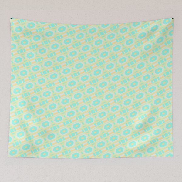 Item preview, Spring Multicolor Line Stripes Hexagons & Diamonds Coherent Drafts designed and sold by Alchemy-A-La-G.
