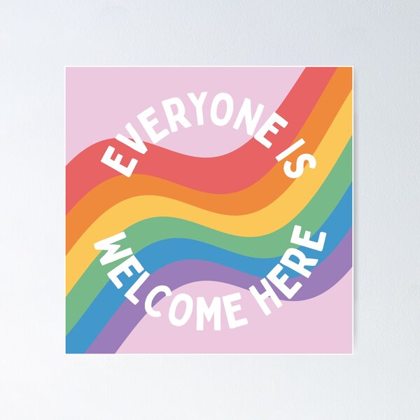 LGBT safe space - everyone is welcome here Poster