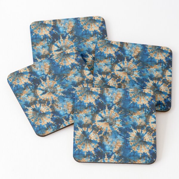 Artikelvorschau, Niedliches buntes blaupsychedelisches Batikmuster - Vintage Blue entworfen und verkauft von RoyalStarsPatts.