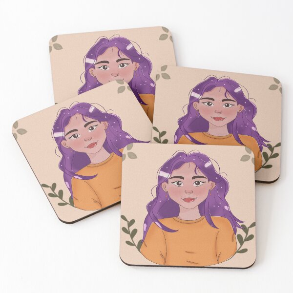 Item preview, Menina de cabelo roxo designed and sold by kathifarias.