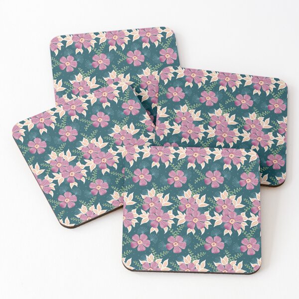Item preview, Pink Petals - Turquoise  designed and sold by JaselviiStudio.