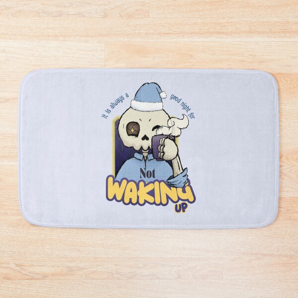 Item preview, Its always a good night for not waking up cute skull drawing mental health meme digital art designed and sold by N3F1.