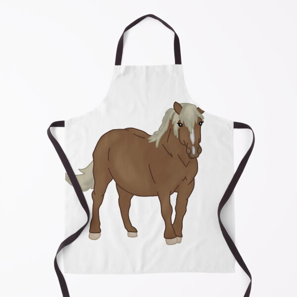 Item preview, Round Golden Chestnut Pony designed and sold by Abby Art Studio.