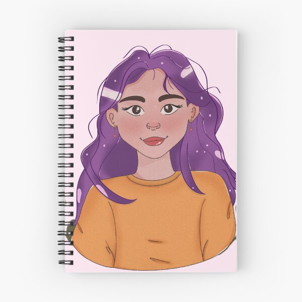 Item preview, Menina de cabelos roxo designed and sold by kathifarias.