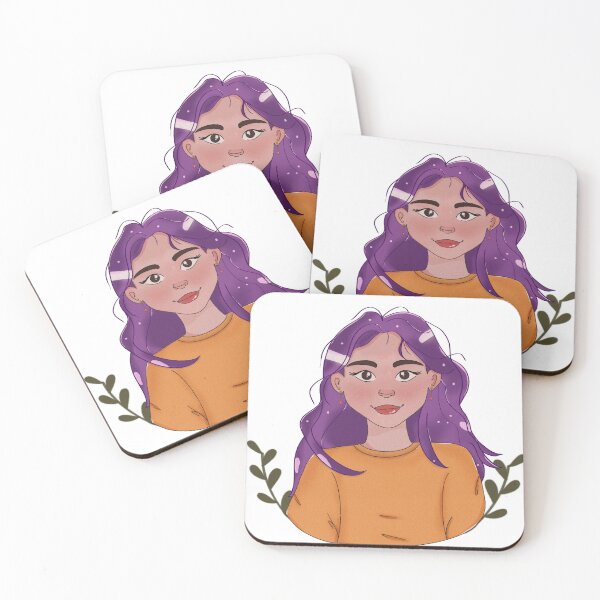 Item preview, Menina de cabelos roxo designed and sold by kathifarias.