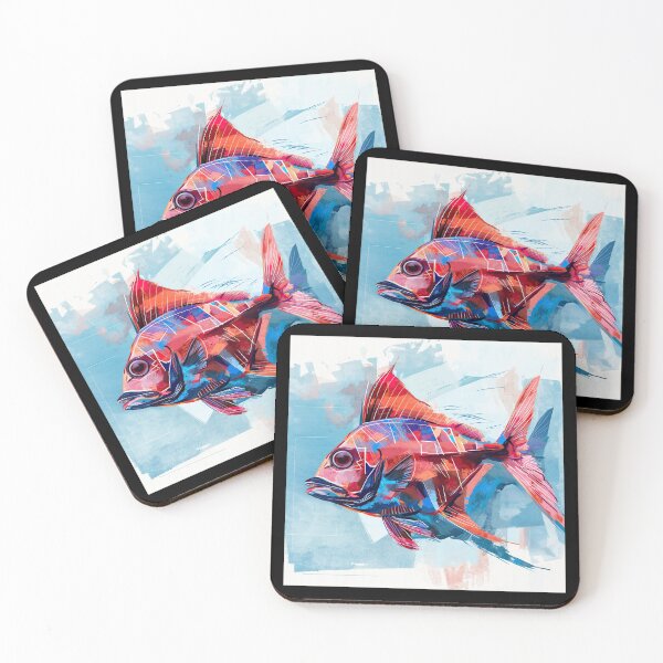 Item preview, A Red Modern Art Fish designed and sold by Yogimeister.