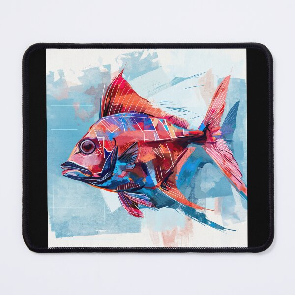 Item preview, A Red Modern Art Fish designed and sold by Yogimeister.