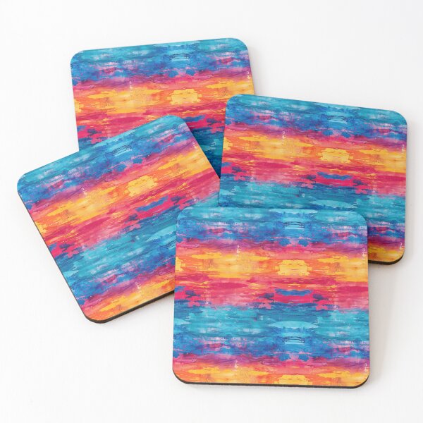 Artikelvorschau, Niedliches buntes blaues Retro Neon Tie Dye Muster - Vintage Rot entworfen und verkauft von RoyalStarsPatts.