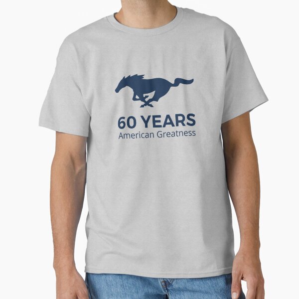 Aperçu de l'œuvre T-shirt Ford Mustang 60 ans créée et vendue par frunkbros.