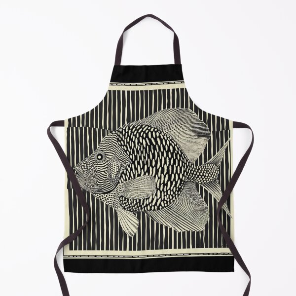 Aperçu de l'œuvre Trippy Stamped Fish Print créée et vendue par Yogimeister.
