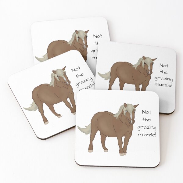Item preview, "Not the Grazing Muzzle!" Fat Pony designed and sold by Abby Art Studio.