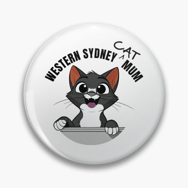 Item preview, Western Sydney Cat Mums Black & White Cat designed and sold by The Western Weekender.