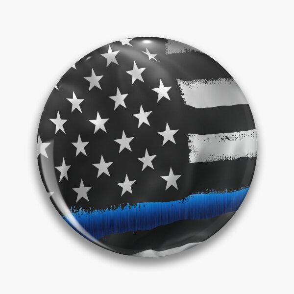 Item preview, Thin Blue Line Grunge American Flag designed and sold by artistwill.
