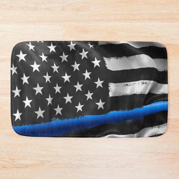 Item preview, Thin Blue Line Grunge American Flag designed and sold by artistwill.