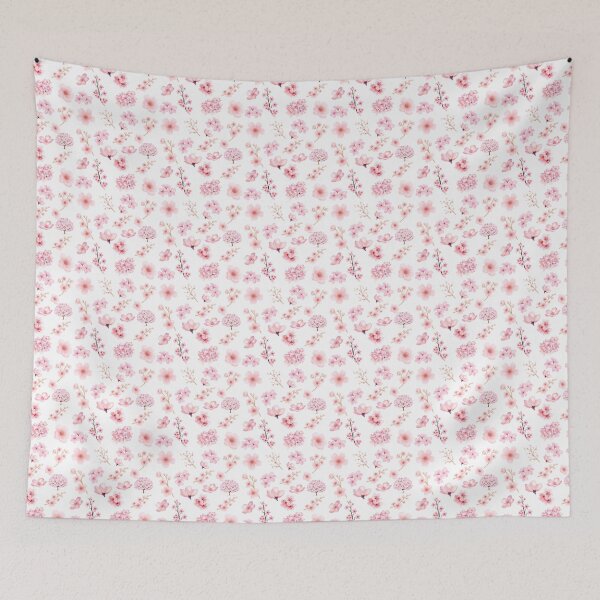 Item preview, Cherry Blossom seamless pattern designed and sold by Fantacaroo Designs.