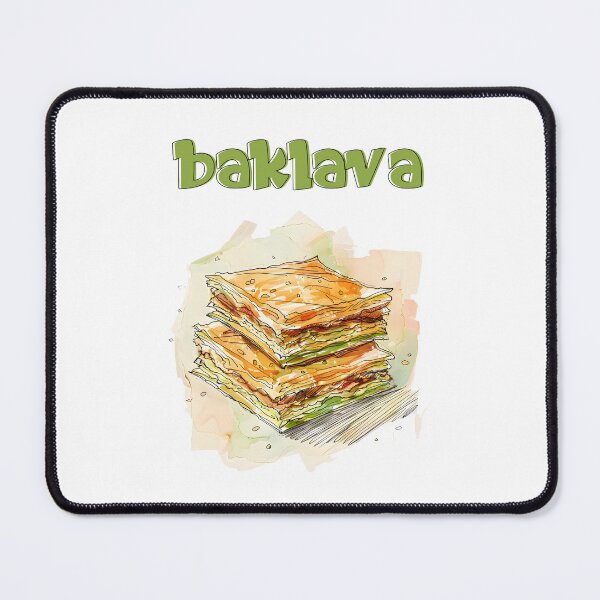 Item preview, Golden Layers of Delight: Baklava - Flaky Phyllo Pastry, Crunchy Nuts, and Fragrant Spices in Luscious Sugar Syrup بقلاوة بالفستق الحلبي designed and sold by FUNqoosh.
