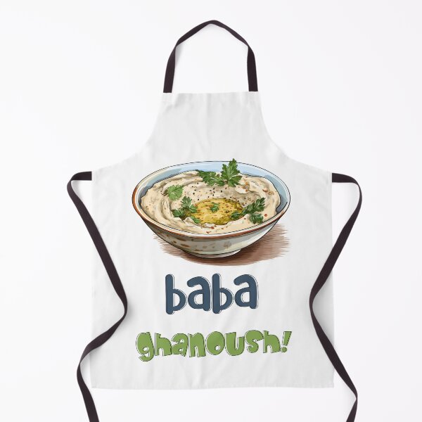 Item preview, Baba Ghanoush Mediterranean Delight: Smoky Eggplant, Tahini, Garlic and Pita! بابا غنوج متبل designed and sold by FUNqoosh.