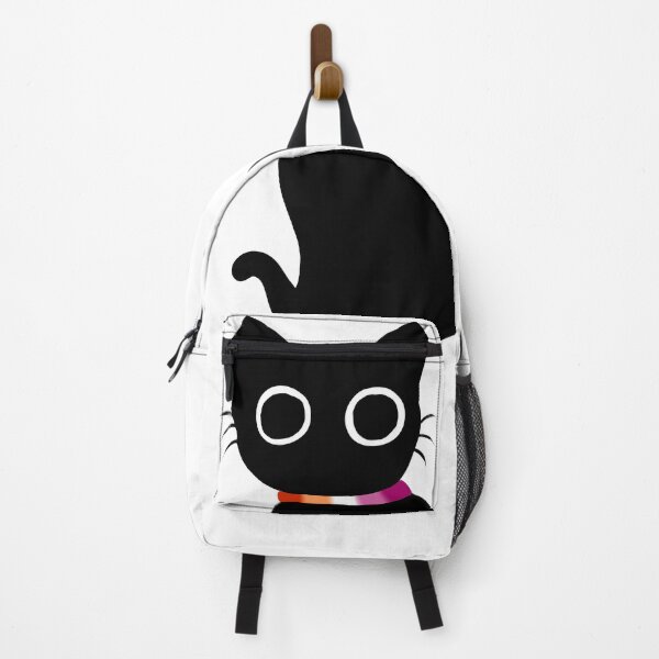 Item preview, Cute black cat with LGBT lesbian collar designed and sold by Swaghettio.