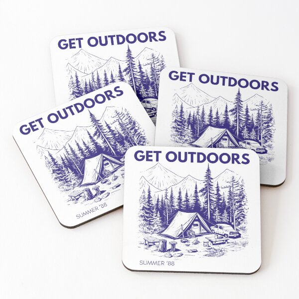 Item preview, Camping Get Outdoors Vintage Summer of 1988 designed and sold by HeyDaisyShop.