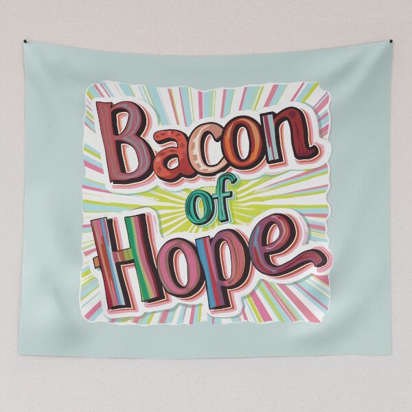 Item preview, Bacon of Hope retro style designed and sold by Carinaprint.