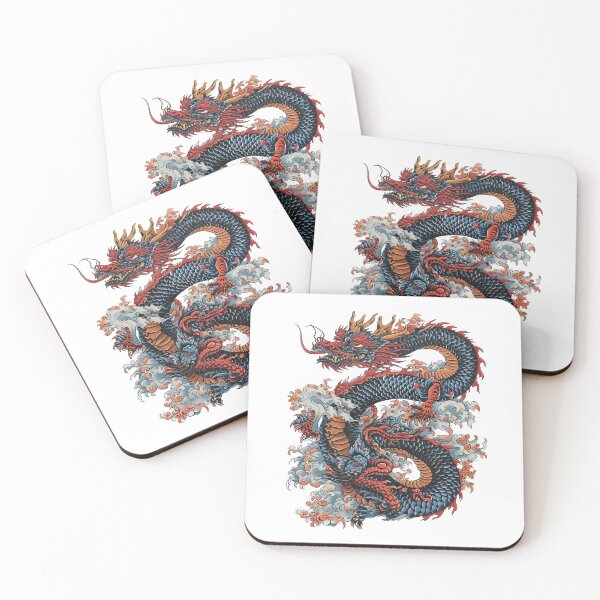 Item preview, Japanese Style Dragon designed and sold by Lucy Goosy Art.