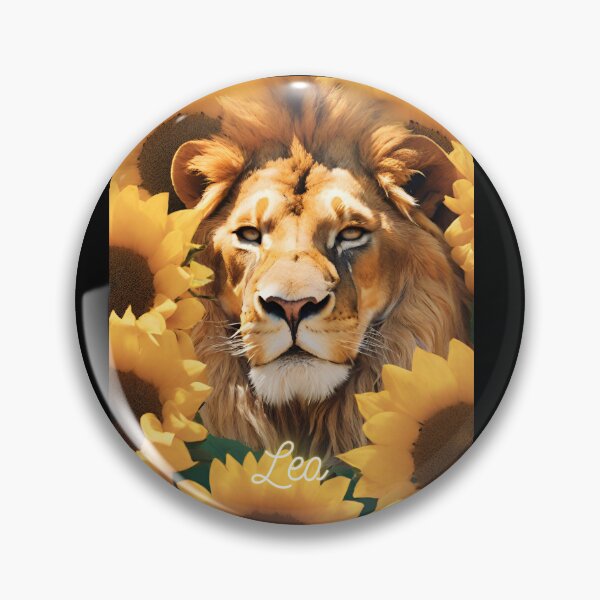 Item preview, Lion and sunflower Zodiac designed and sold by Amazean.