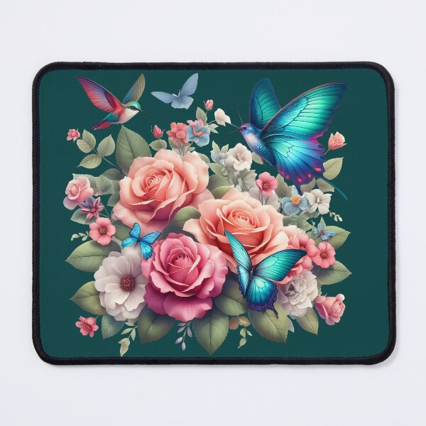 Item preview, Flowers with Butterflies and Hummingbirds in 3D: 3D designed and sold by sofia1971.