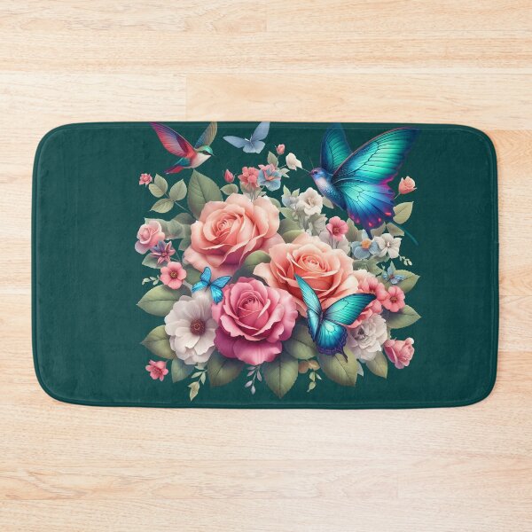 Item preview, Flowers with Butterflies and Hummingbirds in 3D: 3D designed and sold by sofia1971.