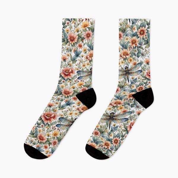 Item preview, Retro Floral dragonfly designed and sold by Clara Fruggeri.
