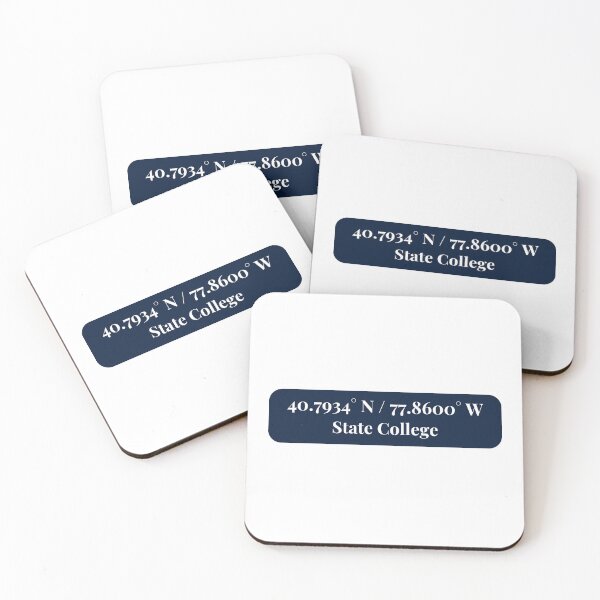 Item preview, State College Coordinates  designed and sold by djnunemacher.