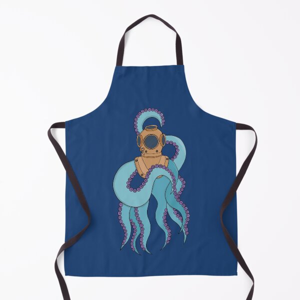 Item preview, An octopus wearing a diving suit designed and sold by shopdiego.