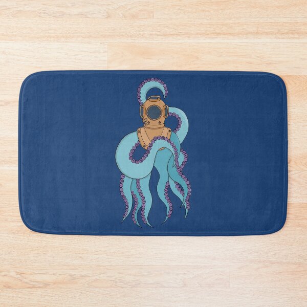 Item preview, An octopus wearing a diving suit designed and sold by shopdiego.
