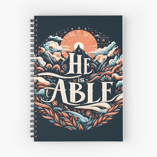 Item preview, He Is Able, typography designed and sold by maxmaj.