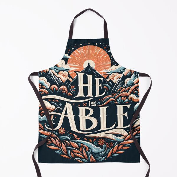 Item preview, He Is Able, typography designed and sold by maxmaj.