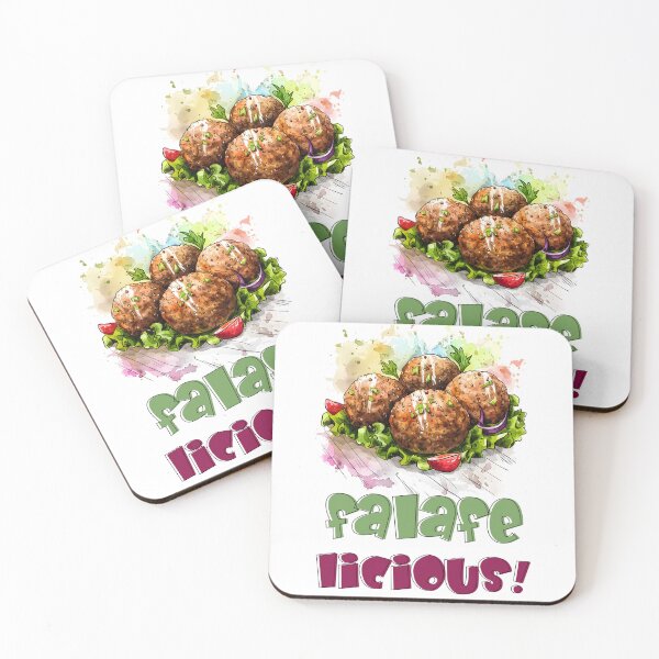 Item preview, Funky Chickpea Fiesta: FALAFElicious - Crunch Your Way to Falafel Middle Eastern Street Food Magic فلافل designed and sold by FUNqoosh.