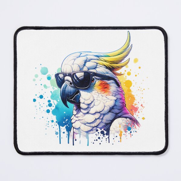 Item preview, Watercolor Cockatoo Wearing Sunglasses  designed and sold by TheAnimalZ00.