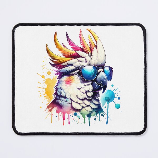 Item preview, Watercolor Cockatoo Wearing Sunglasses  designed and sold by TheAnimalZ00.