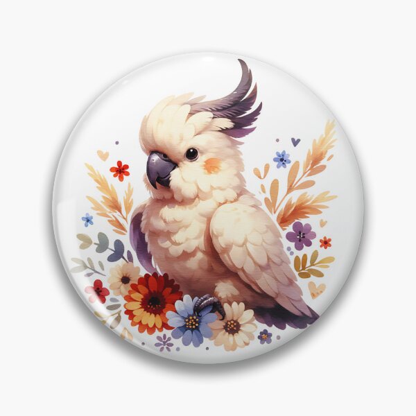 Item preview, Cockatoo Floral designed and sold by TheAnimalZ00.