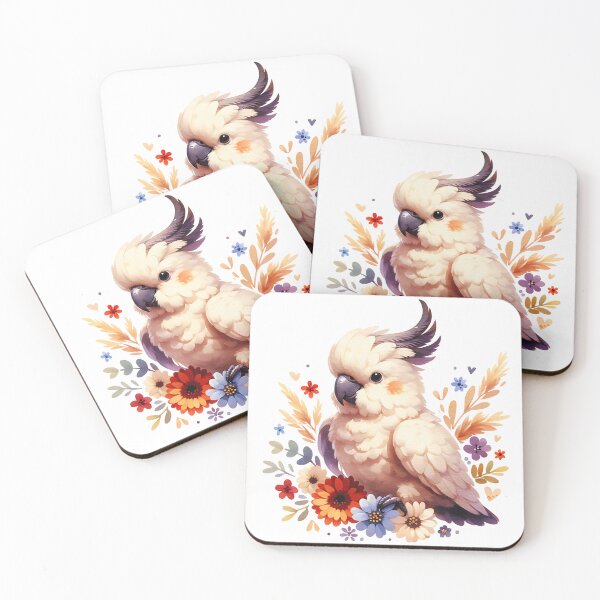 Item preview, Cockatoo Floral designed and sold by TheAnimalZ00.