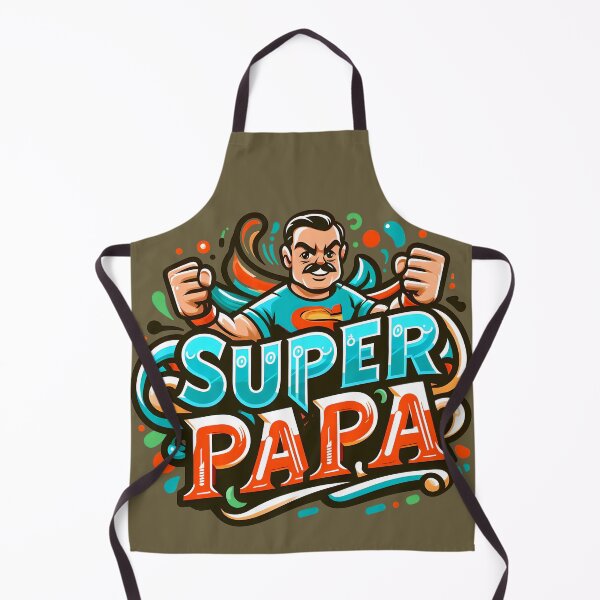 Item preview, Super Papa, typography, PUN designed and sold by maxmaj.