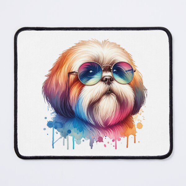 Item preview, Watercolor Lhasa Apso Wearing Sunglasses designed and sold by TheAnimalZ00.