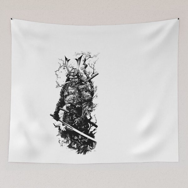Item preview, Samurai Warrior. Traditional Japanese. designed and sold by Lucy Goosy Art.