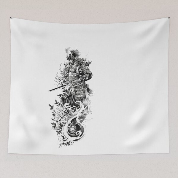 Item preview, Samurai Warrior. Traditional Japanese. designed and sold by Lucy Goosy Art.