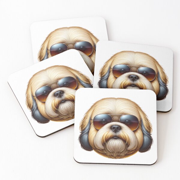 Item preview, Lhasa Apso Wearing Sunglasses designed and sold by TheAnimalZ00.