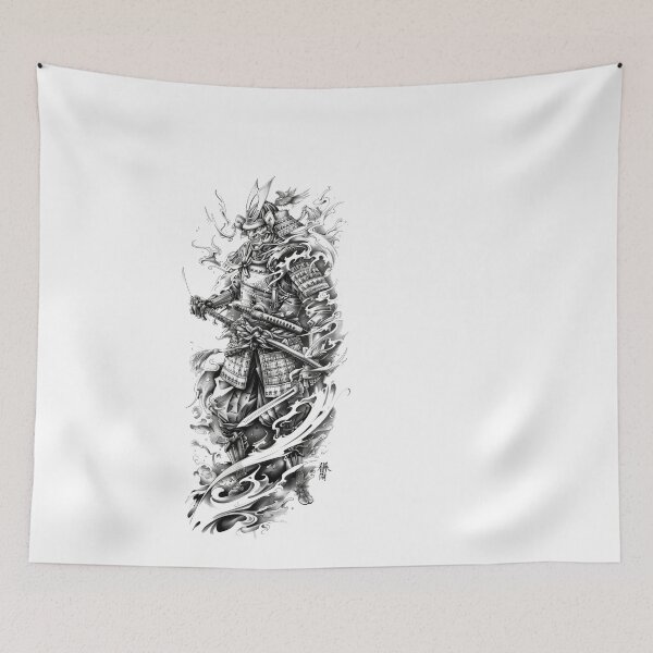 Item preview, Samurai Warrior. Traditional Japanese. designed and sold by Lucy Goosy Art.