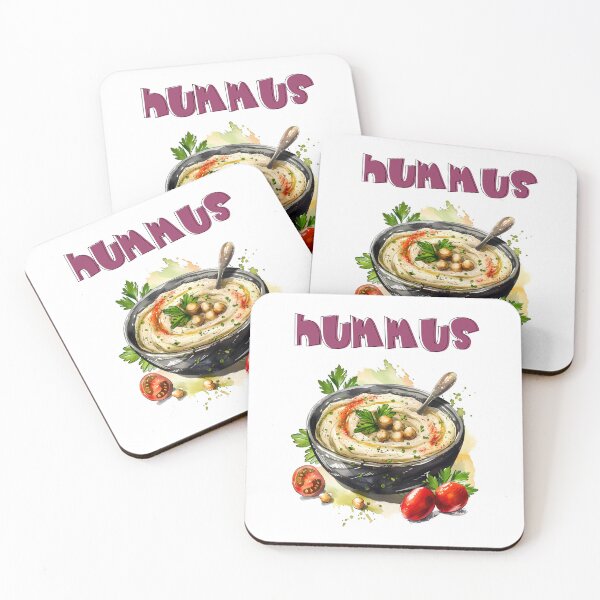 Aperçu de l'œuvre Magie méditerranéenne : laissez-vous tenter par le bonheur végétarien crémeux de notre houmous classique ! حمص créée et vendue par FUNqoosh.