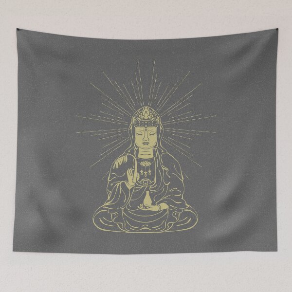 Item preview, Kuan Yin Sattva Minimal Edition - Slate + Gold designed and sold by Irene Estelle.