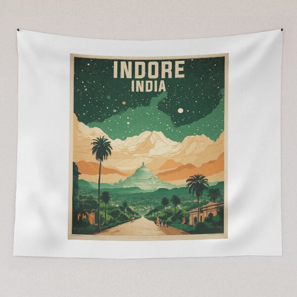 Artikelvorschau, Indore Indien Vintage Reisetourismus entworfen und verkauft von TravelersGems.